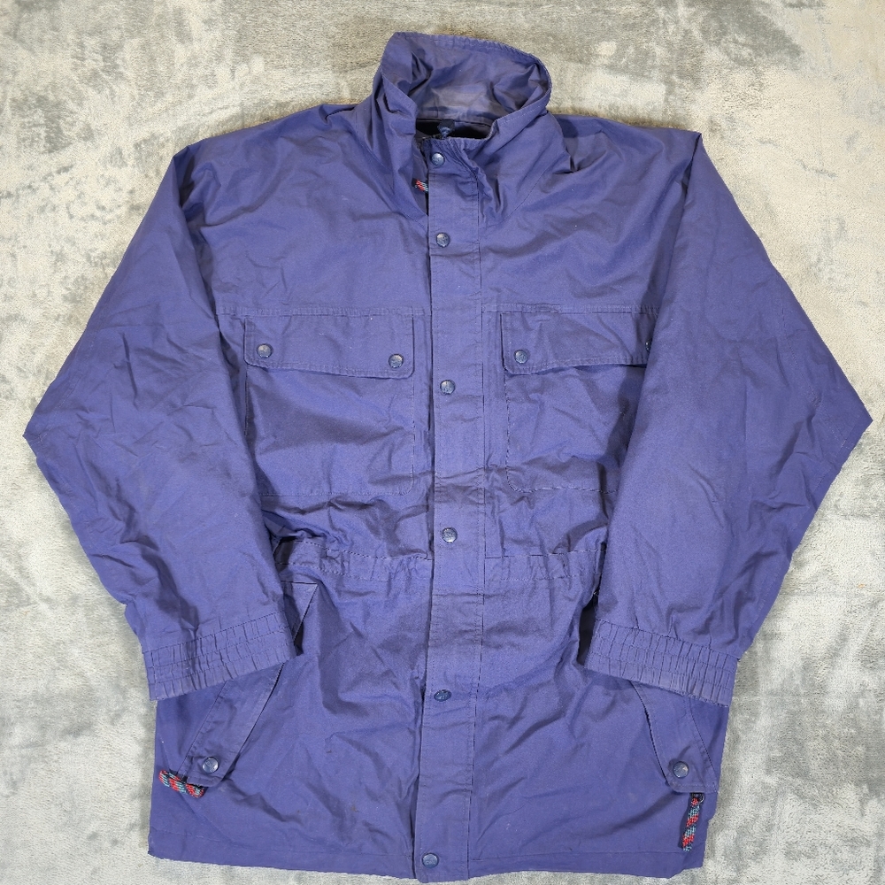 Vintage Eastern Mountain Sports EMS Men's Purple Parka Jacket Size XL